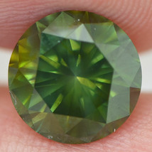 Fancy Green Diamond Loose Round Shape 2.45 Carat VS2 Cloudy Enhanced Polished - £1,297.64 GBP