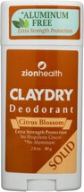 Zion Health Adama Minerals Clay Deodorant Citrus Blossom - 2.5 oz - £20.29 GBP