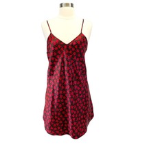 Intimate Affair Womens S Satin Slip Dress Chemise Nightie Hearts Red Y2K... - $20.69