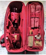 Eddie Bauer Red Romantic Insulated Wine Carrier Picnic Bag (wine not inc... - €18,91 EUR