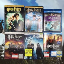 Lot Of 6 DVD BLU-RAY Movie Films Harry Potter Years 2,3,4,5,6,8 - £6.04 GBP