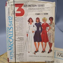Vintage Sewing PATTERN McCalls 5412, Misses 1977 Carefree 3 Size Pattern Series - £9.95 GBP