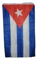 Cuba Cuban Flag Banner Country 3x5 Feet Polyester Two Grommet Holes - $110.70 MXN