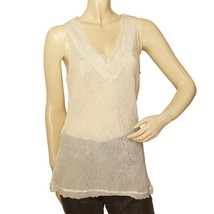 Day Birger &amp; Mikkelsen Off White Beaded Tank Vest Sleeveless Top - Size 40 - $78.21
