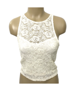 Soft &amp; Sexy American Eagle Outfitters Stretch Lace Crop Tank Top size M ... - £14.25 GBP