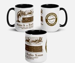 Westinghouse Radio Receiver - Mug 15oz – | Vintage Christmas Radio Gift - $15.90
