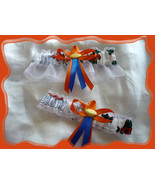 Auburn &amp; Florida Gators House Divided Vintage Fabric Wedding Set Footbal... - £27.53 GBP