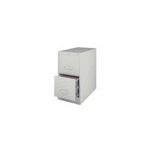 2-Drawer Vertical File- w- Lock- 15in.x25in.x28-.38in.- Black - $323.04