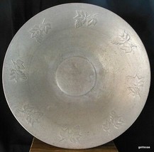 Vintage Large Aluminium Bowl with Grapes and Leaves West Bend USA 14&quot; Diameter - £31.65 GBP