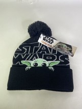 Disney Star Wars The Child Grogu Baby Yoda Knit Pom Beanie Hat Cap Adult... - $22.00