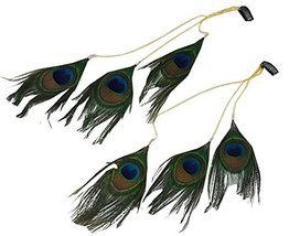 2Pcs Retro Peacock Feather Hairpins Bohemia Hair Clips Cosplay Headdress - $19.85