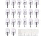20 Hooks+40 Strips, Small Wire Toggle Hooks Value Pack, Organize Damage-... - £22.30 GBP