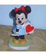 Disney Minnie Mouse Valentine Heart Figurine - £31.45 GBP