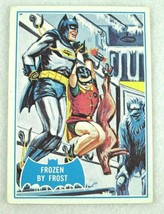 1966 Topps Batman Blue Bat Puzzle Back Card #32B Frozen By Frost bw-b RARE FIND! - £12.17 GBP