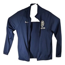 Lions Wrestling Uniform Top Warm Up Navy Blue Mens Small Nike (FLAW ZIPPER) - £14.95 GBP