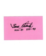 Bruce Melnick Signed 3x5 Index Card Astronaut - £15.58 GBP