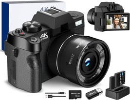 4K Digital Cameras For Photography, Video/Vlogging Camera For Youtube With Wifi - £87.91 GBP