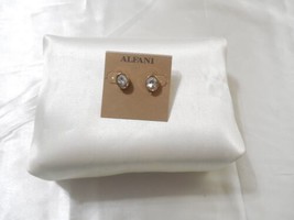 Alfani 3/8&quot; Gold Tone Simulated Diamond Stud Earrings B2035 - £8.24 GBP
