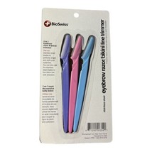 BioSwiss Eyebrow Razor / Bikini Line Trimmer -Set with 3 - £7.38 GBP