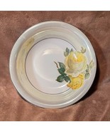 Vintage Z S &amp; Co Bavaria Lusterware Yellow Rose Porcelain 10&quot; Serving Bo... - $59.16 CAD
