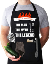 LYLPYHDP Aprons for Men, Funny Apron for Men, BBQ Aprons, Grilling Aprons, Chef  - £12.16 GBP