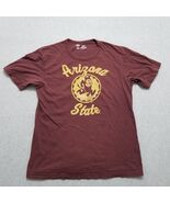 Arizona State Sun Devils Shirt Mens Small Red Short Sleeve Crew Neck Logo - $24.78 CAD