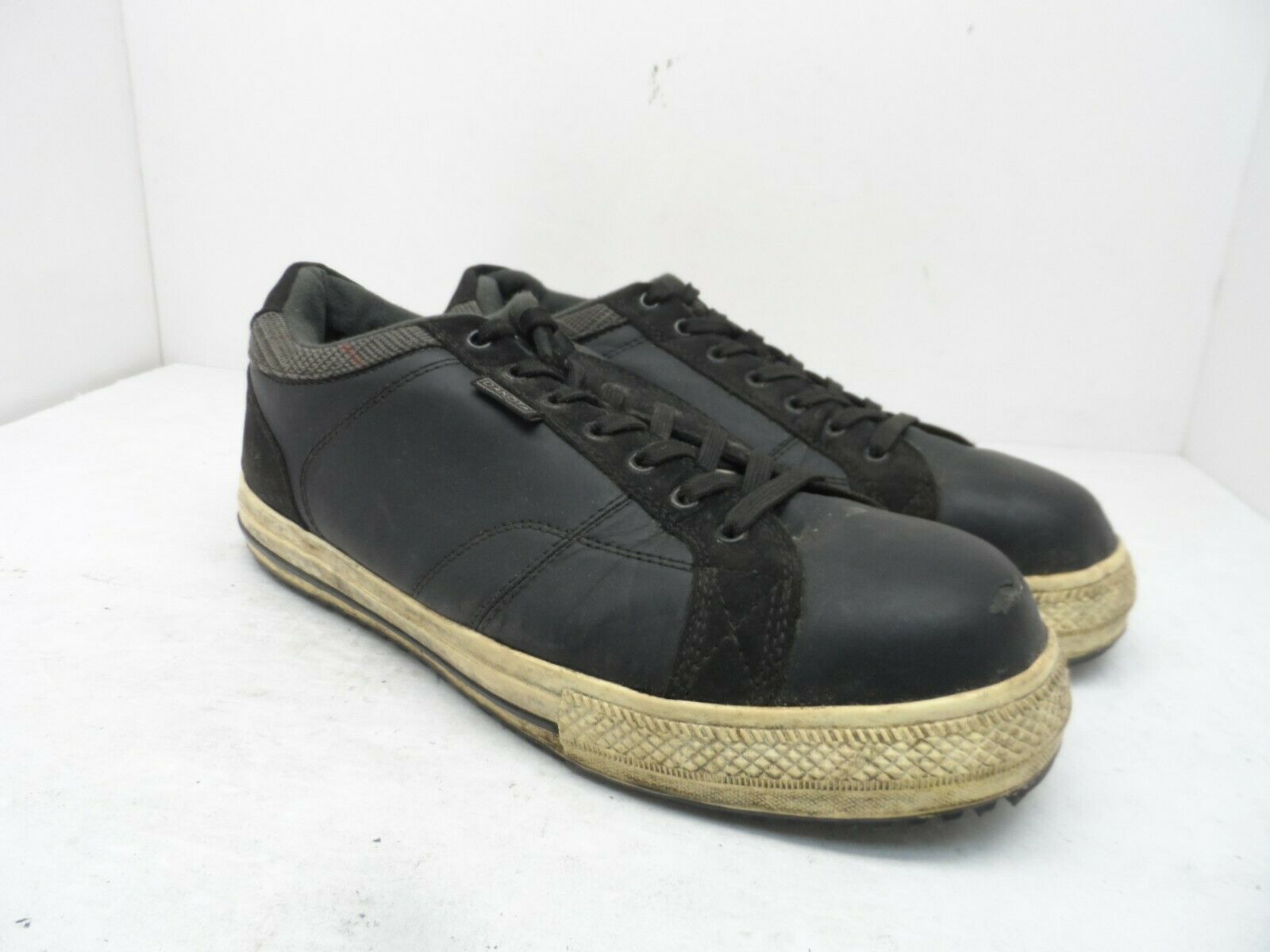 DAKOTA Men&#39;s Skate Lace-Up Safety Toe Work Shoes D625A Black Size 11W - $17.80
