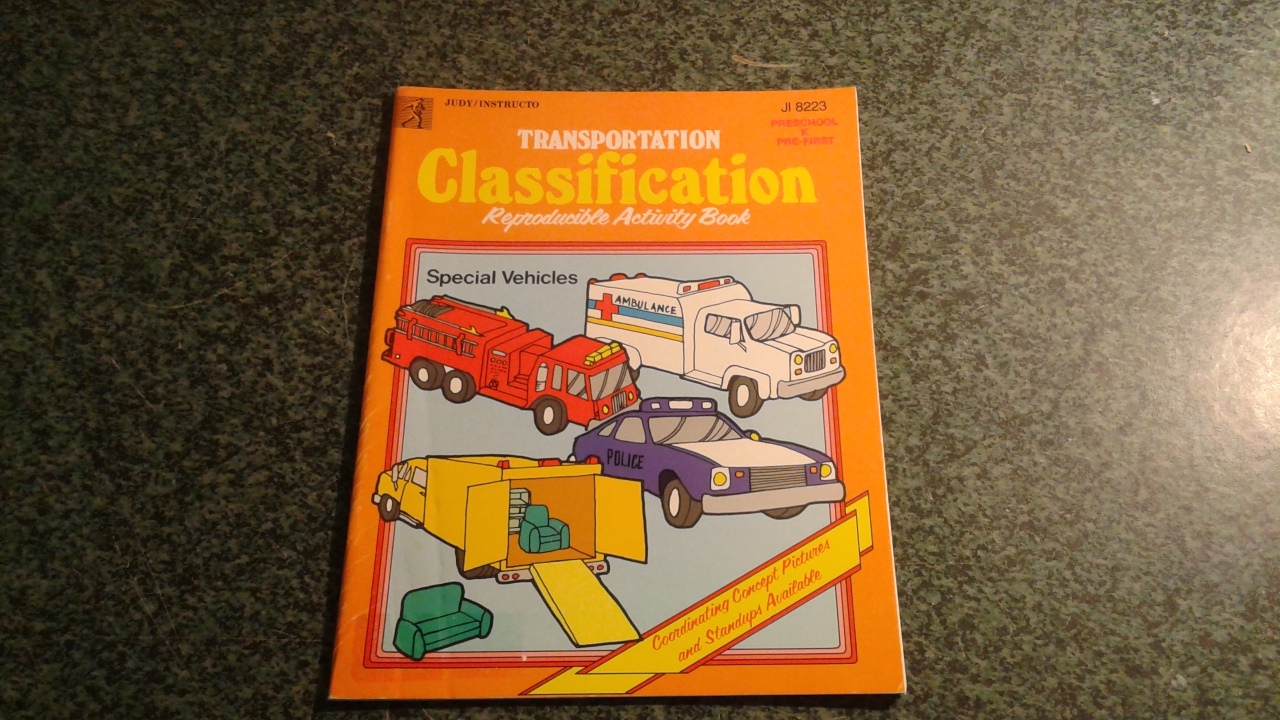 TRANSPORTATION: CLASSIFICATION, REPRODUCIBLE ACTIVITY BOOK - $10.99