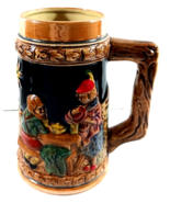 Vintage German-Style BEER STEIN MUG Ceramic Man and Woman at Table Japan - €6,15 EUR