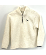 Victorias Secret Pink Womens Small Fleece 1/4 Zip Pullover Sherpa Jacket... - $620.76 MXN