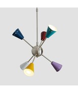 6 Light Italian Sputnik Multi-color Brass sputnik Chandelier For Home De... - £168.08 GBP