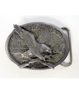 Belt Buckle Pewter C+J The Right To Bear Arms Eagle 2nd 1985 USA 3&quot; x 2&quot;... - £15.13 GBP