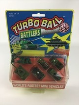 Tamfort Turbo Ball Racers 5 Mini Vehicle Military Tanks + Figures Vintag... - £20.97 GBP