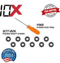 10 Pcs 877-826 Aftermarket Feeder Shaft O-Ring For Hitachi NV45AB &amp; Free... - $10.89