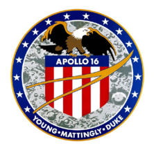 12&quot; Nasa Apollo 16 Military Sticker Decal Usa Made - £23.69 GBP