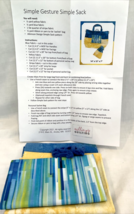 Simple Gesture Simple Sack Sewing Kit Blue/Yellow NEW - £11.17 GBP