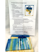 Simple Gesture Simple Sack Sewing Kit Blue/Yellow NEW - $14.24