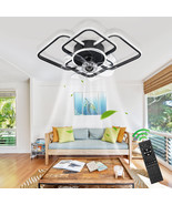 22&quot; Led Ceiling Fan With Light Remote Control Nordic Modern Bedroom Ceil... - £117.31 GBP