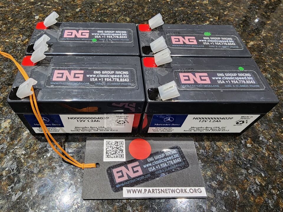 MERCEDES-BENZ 12V AUXILIARY-IISD SUPPORT BATTERY N000000004039 X 4, ENG ... - $245.00
