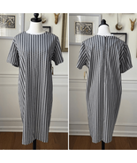 Vintage 60s 70s NWT NOS Sears Polyester Black White Print Shift Dress Sh... - €26,39 EUR