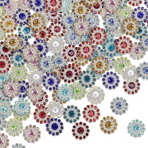 14Mm 100Pcs Flower Shape Claw Cup Sew On Rhinestone Button, Crystal Glas... - £15.92 GBP