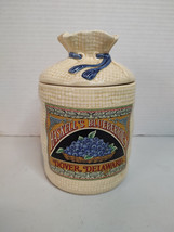 Vintage H&amp;HD Haskell&#39;s 1988 Blueberry Cookie Jar Canister Dover Delaware - £15.02 GBP