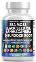 Sea Moss 3000mg Black Seed Oil 2000mg Ashwagandha 1000mg Turmeric 1000mg Bladder - £35.21 GBP