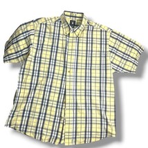 Ivy Crew Classics Mens Cotton Black & Yellow Plaid Button-Down Collar Shirt Sz L image 14