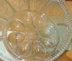 Indiana Glass Clear Divided Relish &amp; Egg Tray/Plate 12.5&quot; Depression Ant... - £10.05 GBP