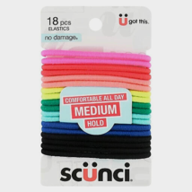 Scunci Elastics Bright Multi Color 36 Pieces Medium Hold 2 Packs #16777 - £9.28 GBP