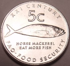 Gem Unc Namibia 2000 F.A.O. Issue 5 Cents~Horse Mackerel Eat More Fish~F... - $3.90