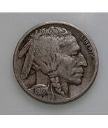 1918-D 5C Buffalo Nickel in Fine Condition, Natural Color - €65,45 EUR