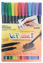 Marvy Le Plume II Double Ended Marker 12 piece Bright Set - $19.95