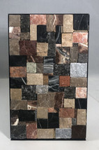 VINTAGE EILON MOSAICS NATURAL STONES PLAQUE 1970s ISRAEL DESK DECOR SLANTED - £44.60 GBP